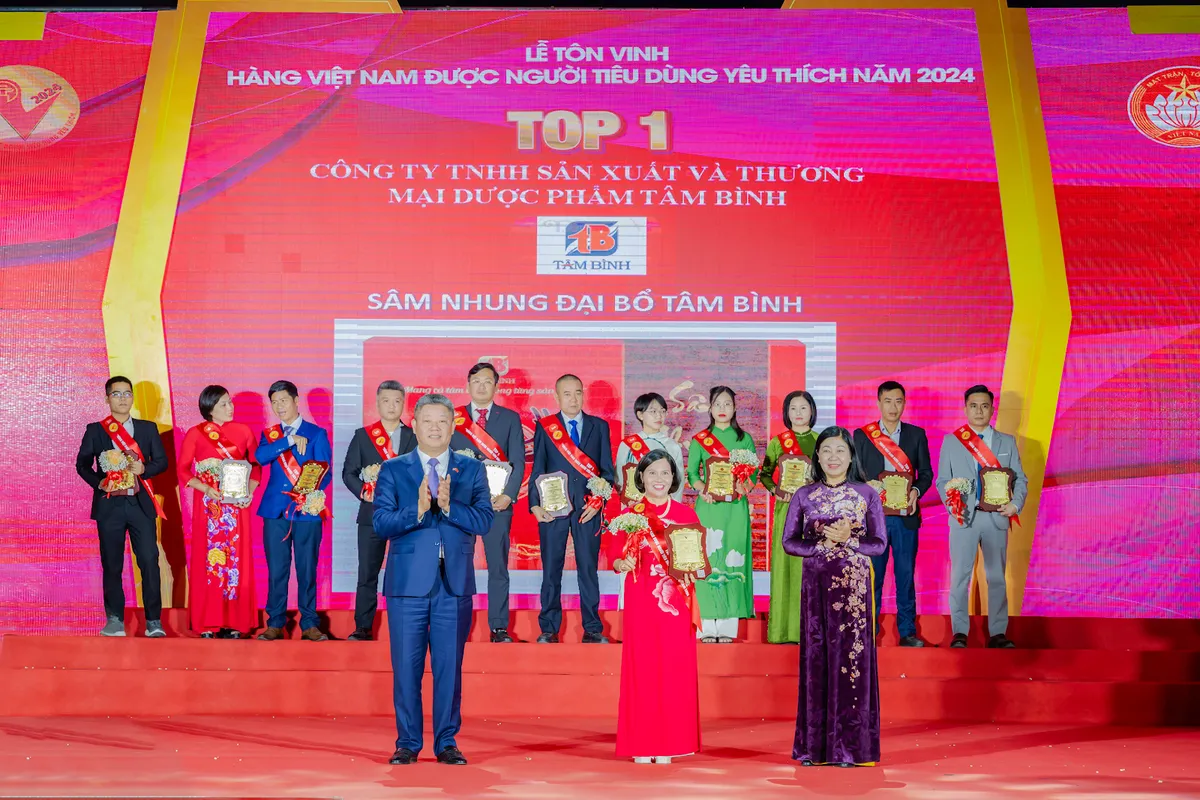 Sâm Nhung Đại Bổ Tâm Bình - Top 1 “Hàng Việt Nam được người tiêu dùng yêu thích” năm 2024  - Ảnh 1.