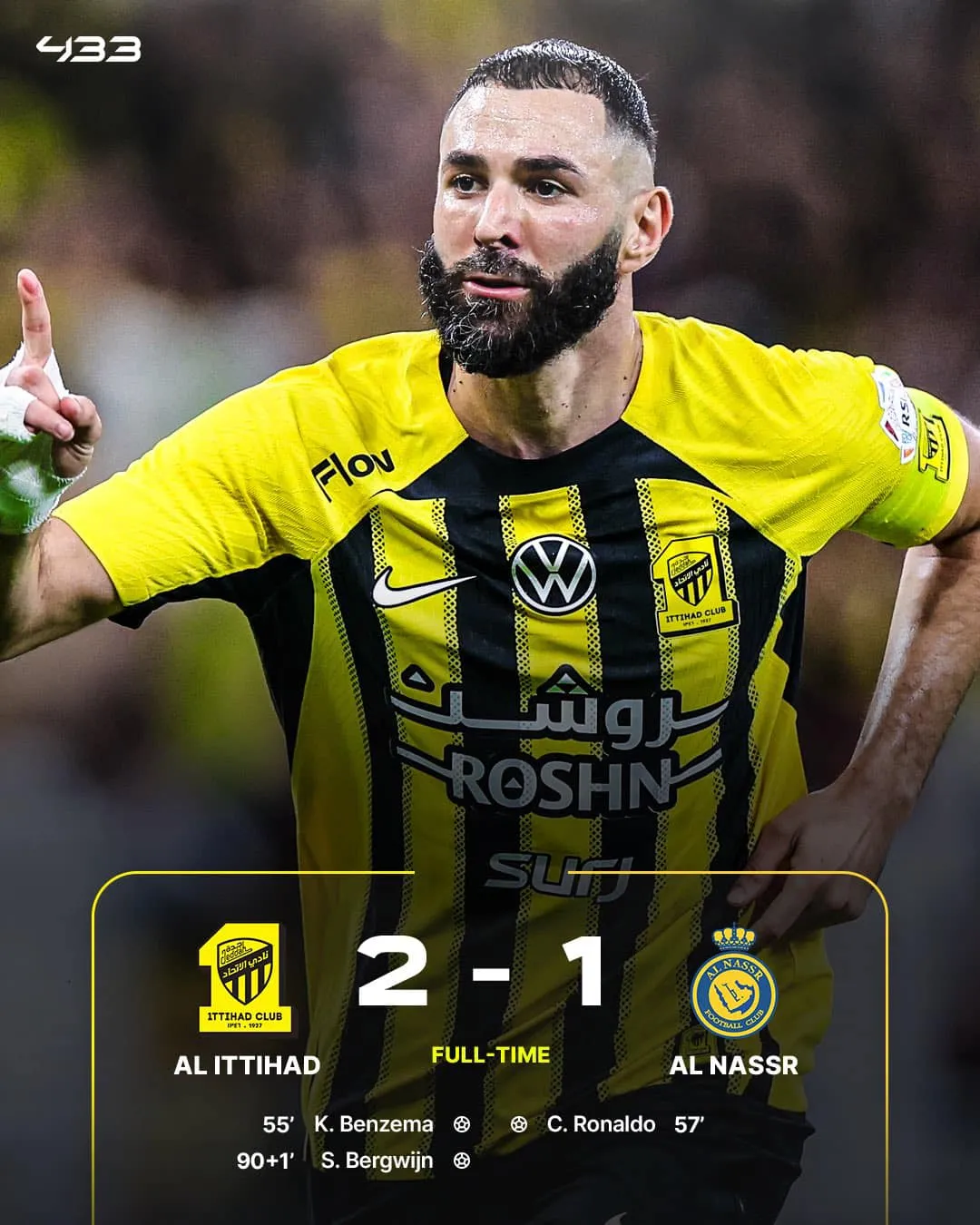 Benzema v&agrave; Ronaldo c&ugrave;ng ghi b&agrave;n, Al Ittihad gi&agrave;nh chiến thắng kịch t&iacute;nh - Ảnh 1.