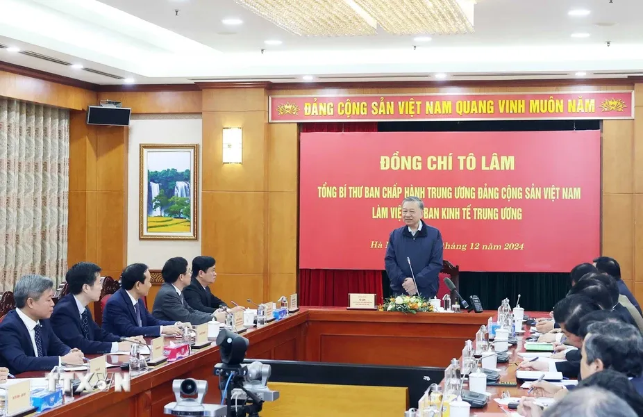 Tổng Bí thư Tô Lâm: Cần làm cách mạng về tư duy và tổ chức bộ máy trong tình hình mới - Ảnh 3.