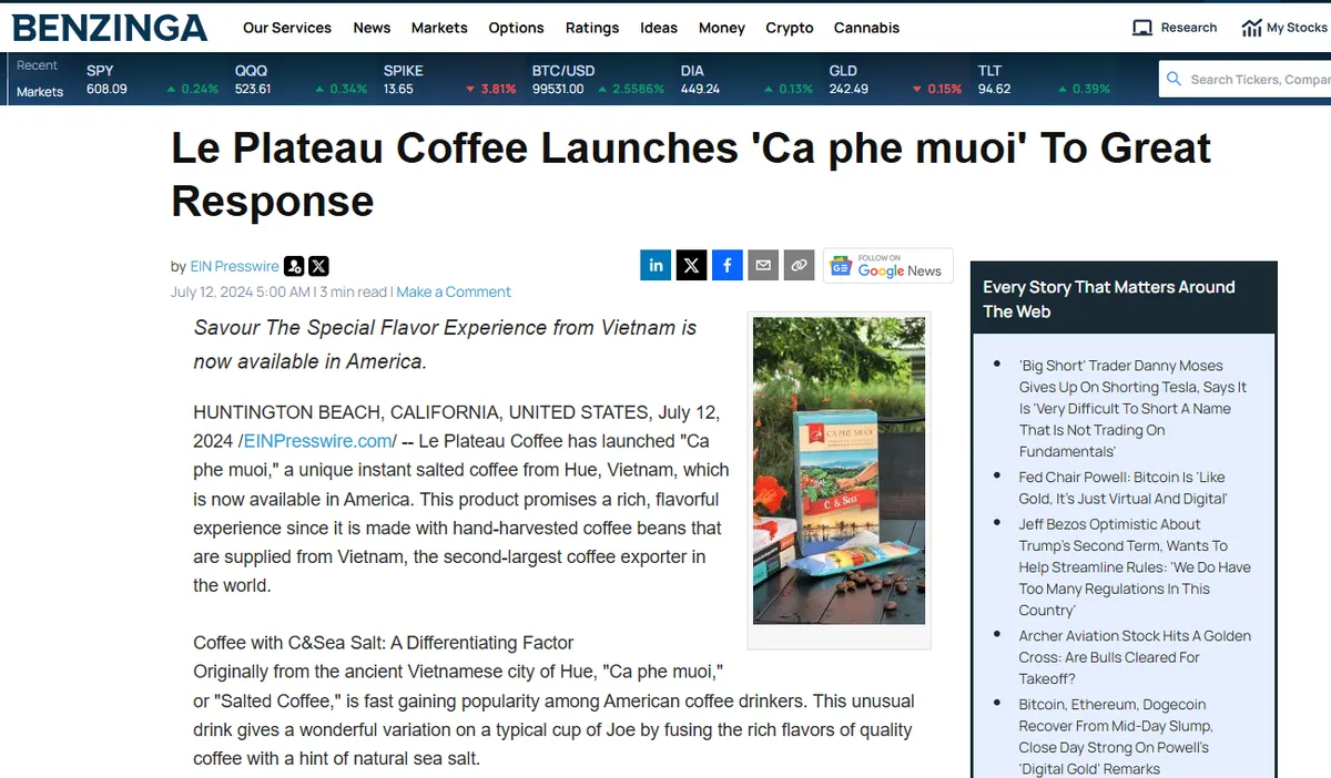 C&agrave; ph&ecirc; muối C&Sea g&oacute;p phần n&acirc;ng tầm gi&aacute; trị c&agrave; ph&ecirc; Việt Nam - Ảnh 1.