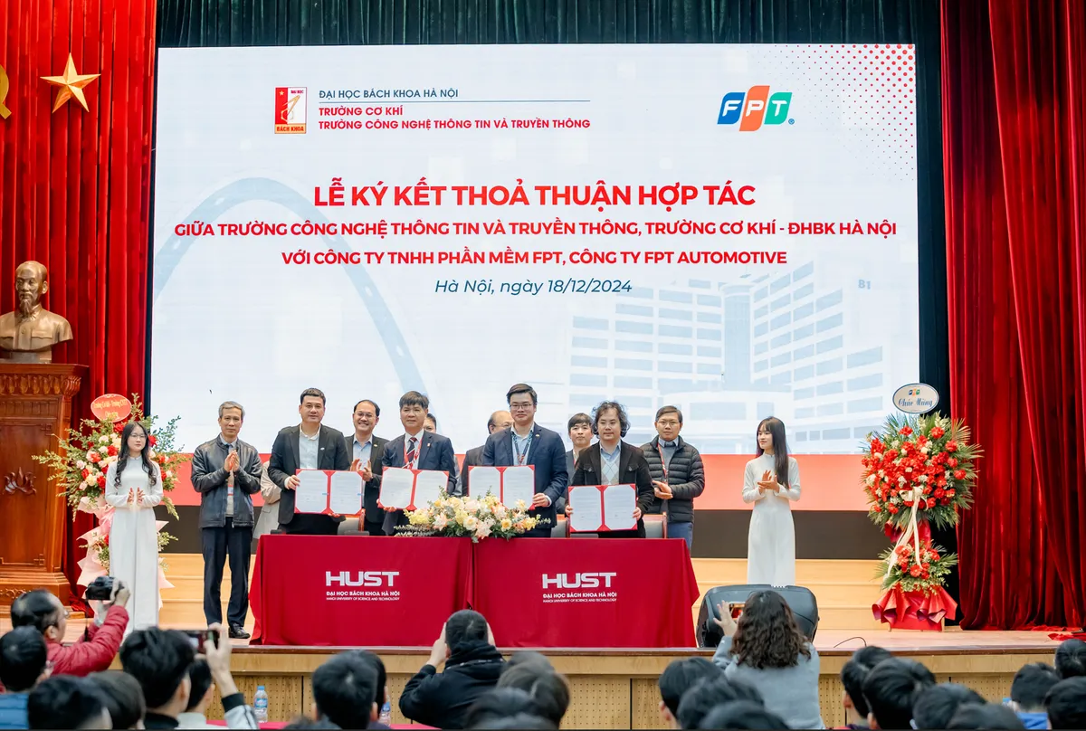 FPT và Đại học Bách Khoa HN hợp tác đào tạo, nâng tầm chất lượng nguồn lực kỹ thuật ô tô số - Ảnh 1.