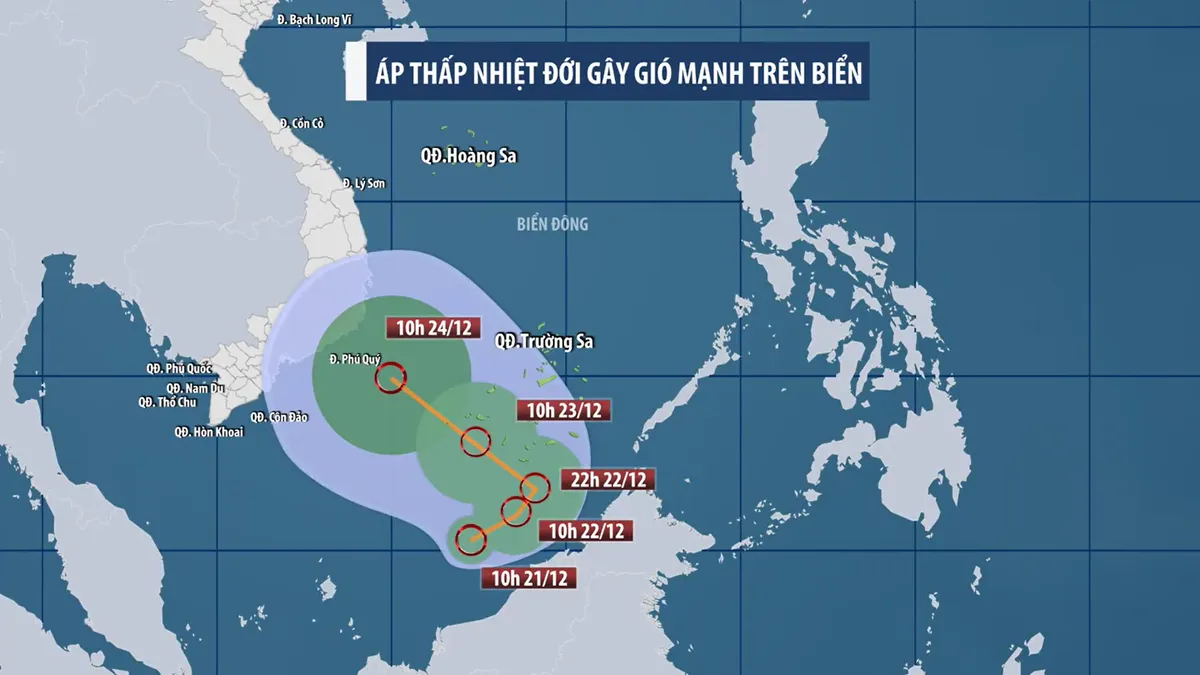 Áp thấp nhiệt đới sẽ tiến gần về Trung Bộ - Ảnh 1.