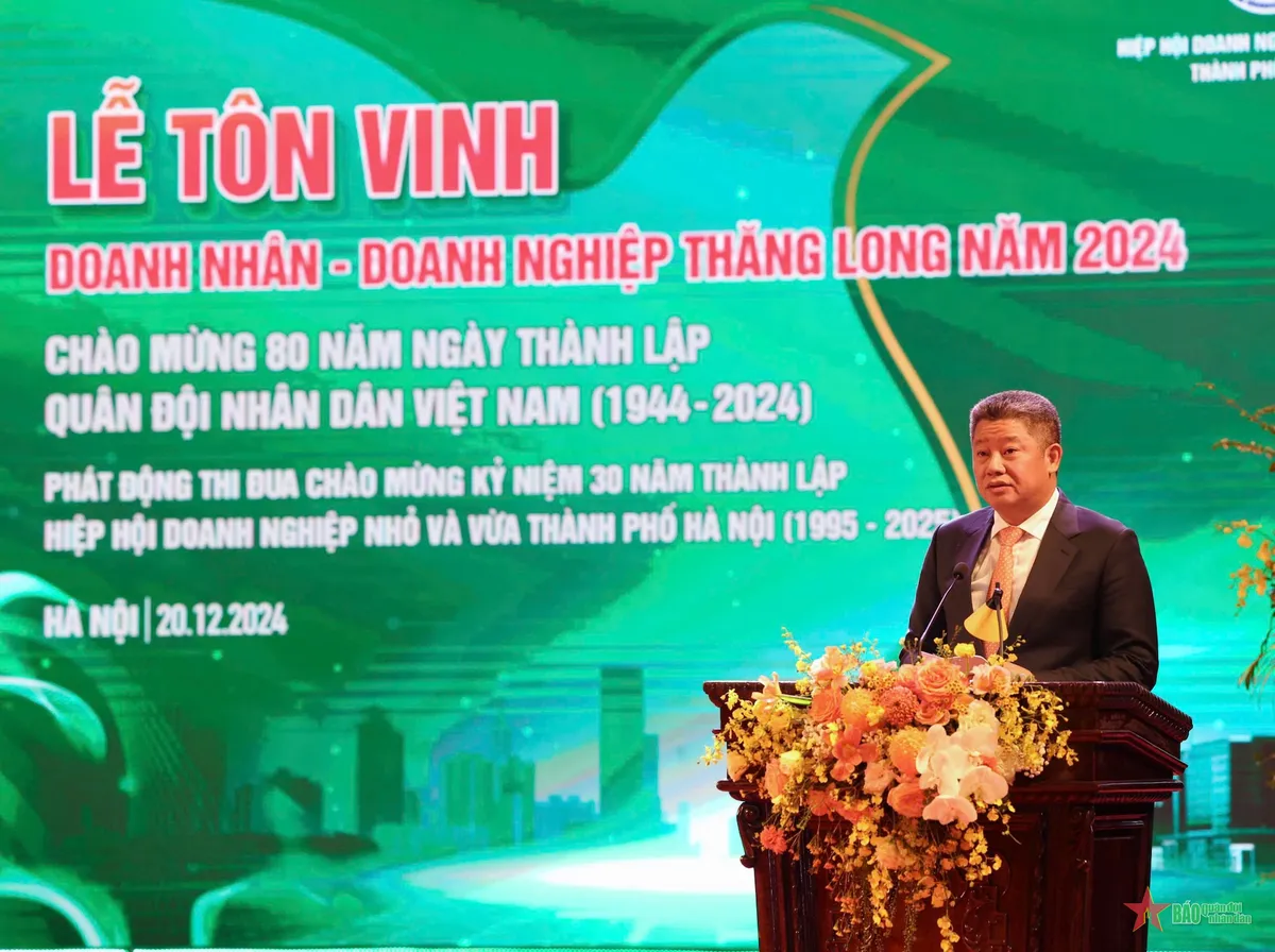 Hà Nội tôn vinh 109 doanh nhân, doanh nghiệp Thăng Long năm 2024 - Ảnh 1.