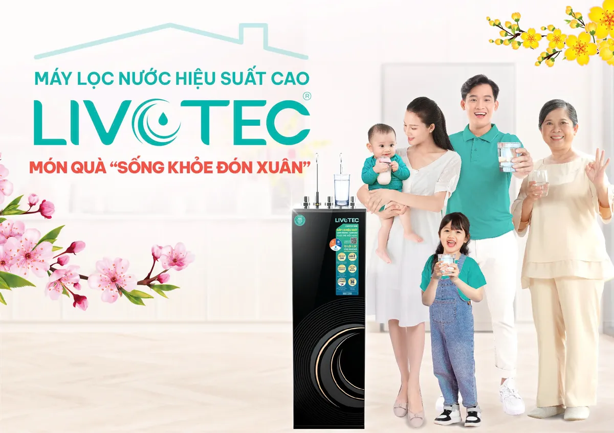 Máy lọc nước Livotec - Quà Tết ý nghĩa giúp chăm sóc sức khỏe mẹ cha mỗi ngày - Ảnh 1.