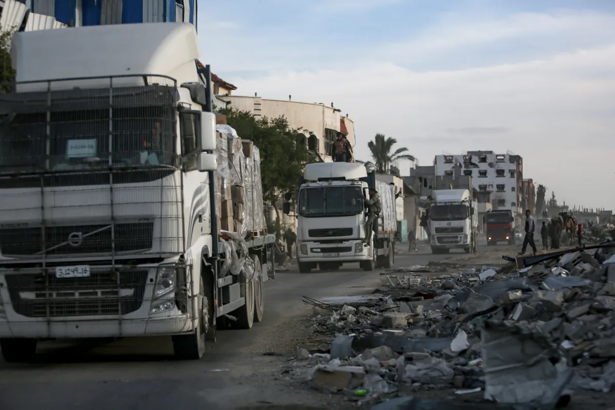 Bầu không khí hân hoan trong ngày đầu thực thi thỏa thuận ngừng bắn tại Gaza - Ảnh 1.