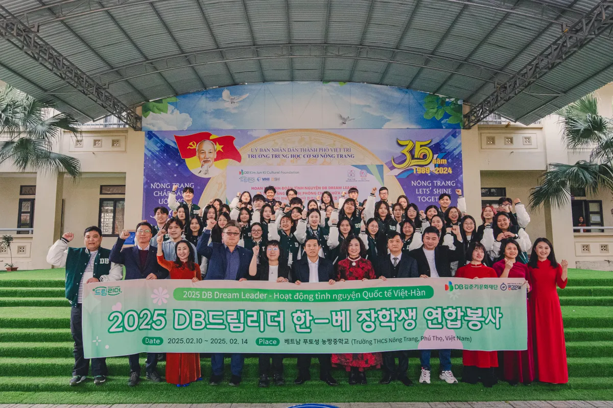 Hoạt động tình nguyện Quốc tế Việt – Hàn DB Dream Leader - Ảnh 1.