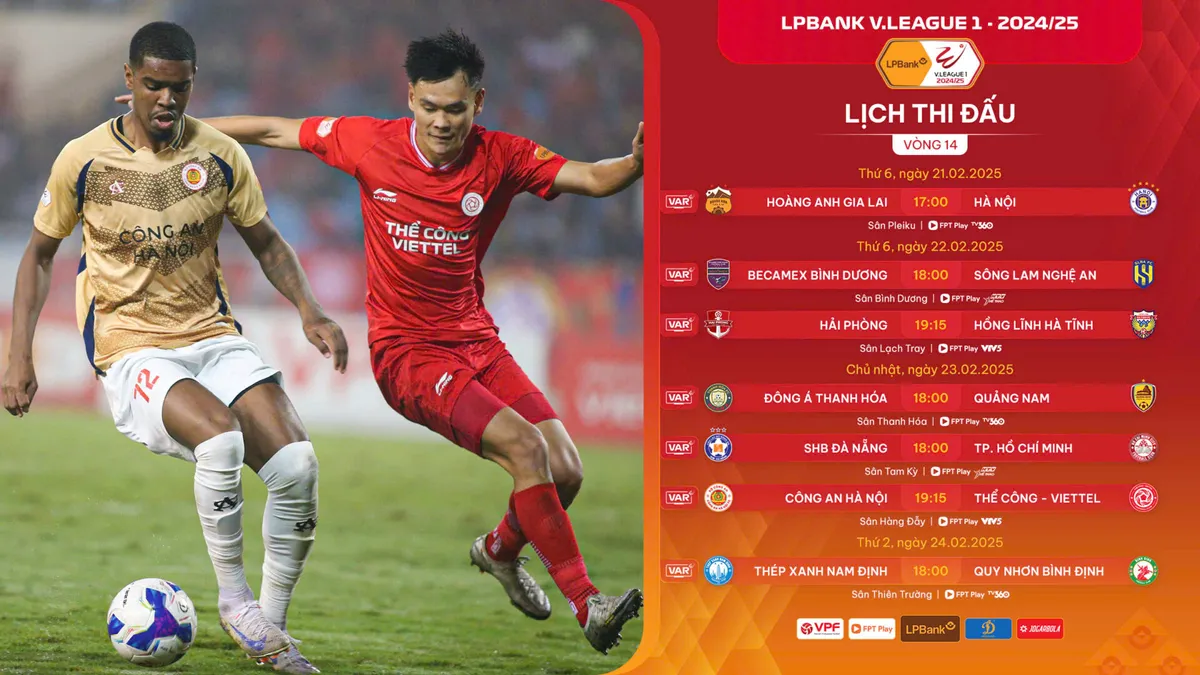 Trước vòng 14 LPBank V.League 1-2024/25: Bắt đầu cuộc đua ở lượt về! - Ảnh 1.