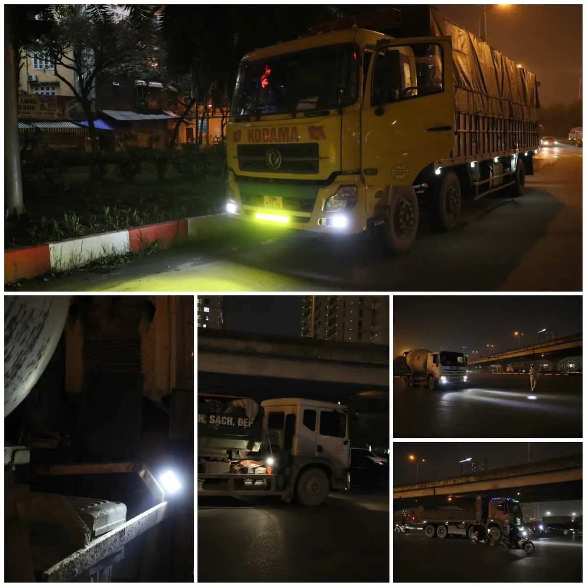 Xuy&ecirc;n đ&ecirc;m xử l&yacute; xe tải sử dụng đ&egrave;n, c&ograve;i sai quy định, g&acirc;y mất trật tự ban đ&ecirc;m - Ảnh 4.