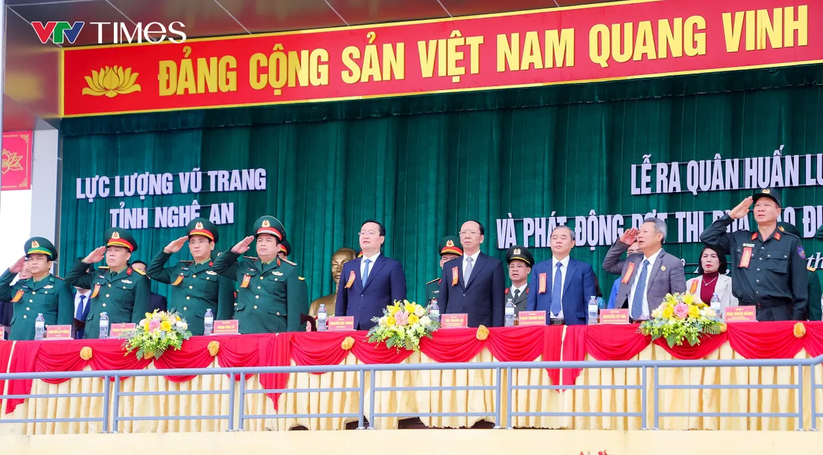 Lực lượng vũ trang tỉnh Nghệ An ra quân huấn luyện năm 2025 - Ảnh 1. Lực lượng vũ trang tỉnh Nghệ An ra quân huấn luyện năm 2025 - Ảnh 1.