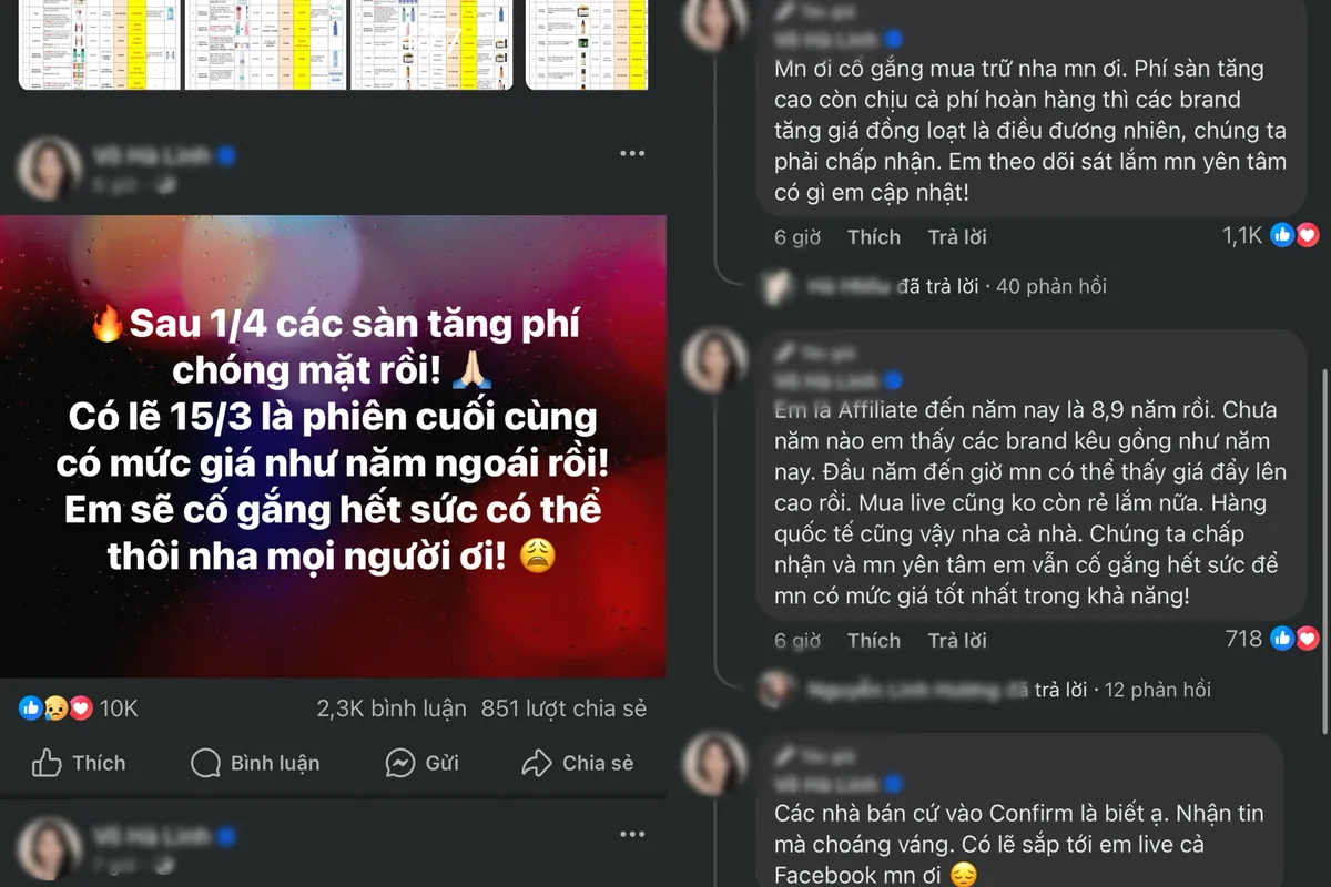 Shopee, TikTok Shop... tăng phí, hoa hồng, nhà bán hàng than làm không công - Ảnh 4.