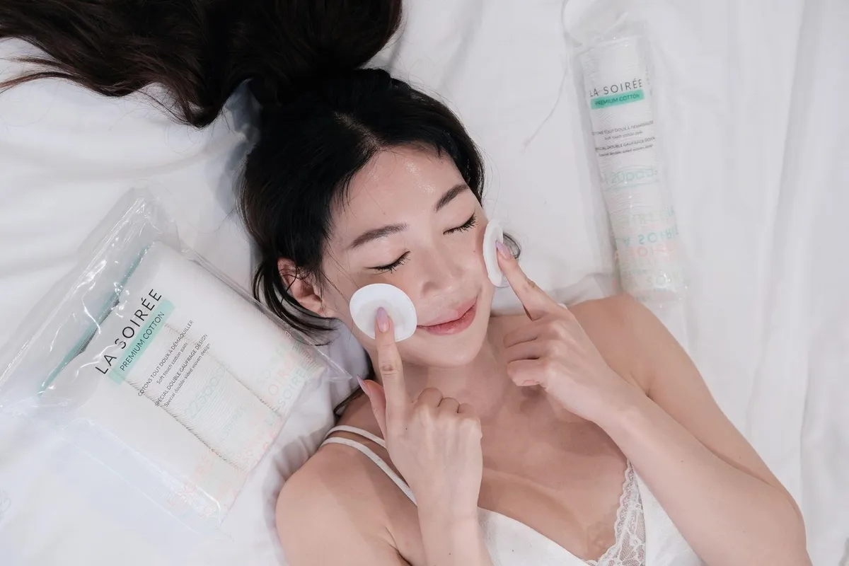 Hàng nghìn bông tẩy trang nghi giả nhãn hiệu La Soirée bị phát hiện - Ảnh 6.