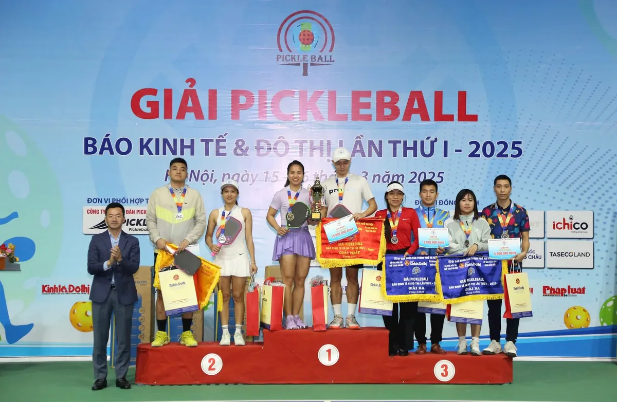 Bế mạc Giải pickleball Báo Kinh tế và Đô thị  - Ảnh 2.