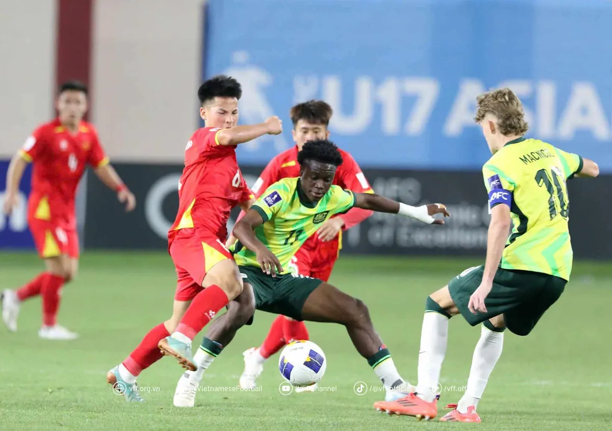 VCK U17 châu Á 2025, bảng B:  U17 Việt Nam hoà U17 Australia - Ảnh 6.