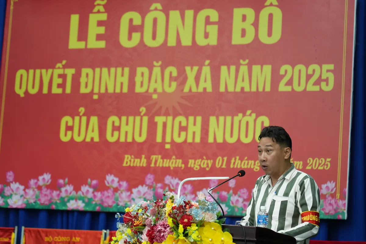Bình Thuận: Đặc xá thể hiện truyền thống nhân đạo, chính sách khoan hồng  - Ảnh 2.