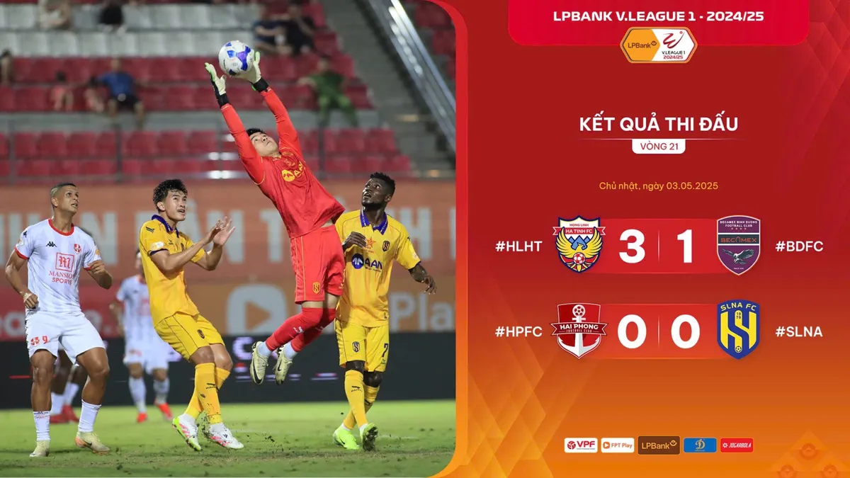 Vòng 21 V.League 2024/25: Hồng Lĩnh Hà Tĩnh áp sát nhóm đầu - Ảnh 4.