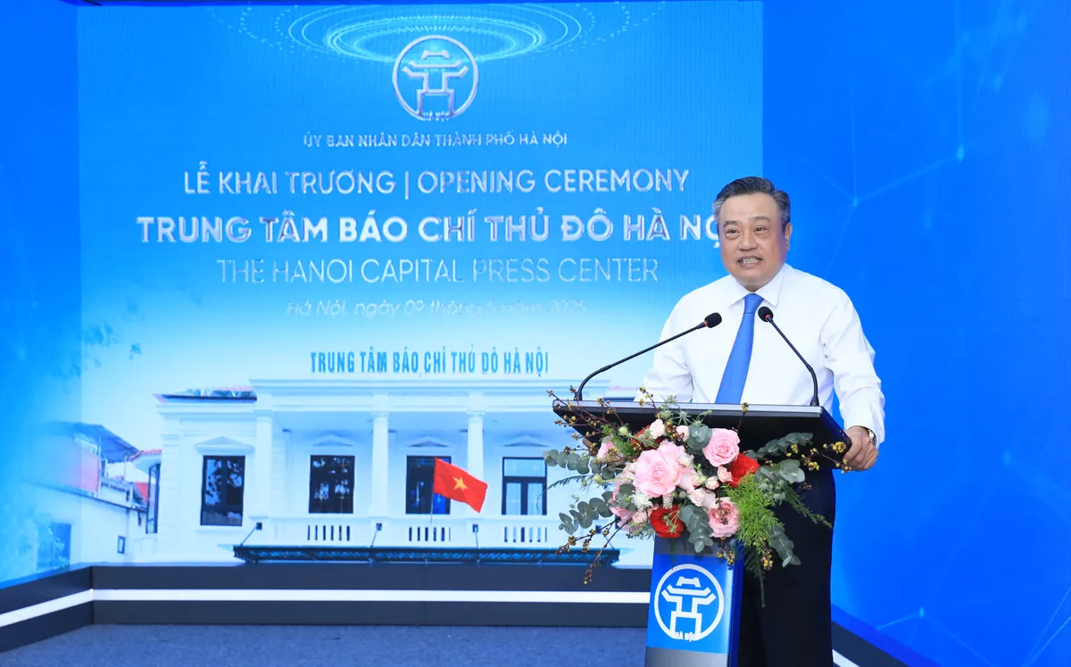Hà Nội ra mắt Trung tâm Báo chí Thủ đô: Công khai - minh bạch - hiện đại - Ảnh 1.