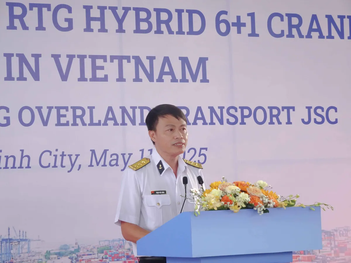 Tân Cảng Cát Lái tiếp nhận 4 cẩu RTG Hybrid góp phần hiện đại hóa và xanh hóa cảng biển - Ảnh 3.
