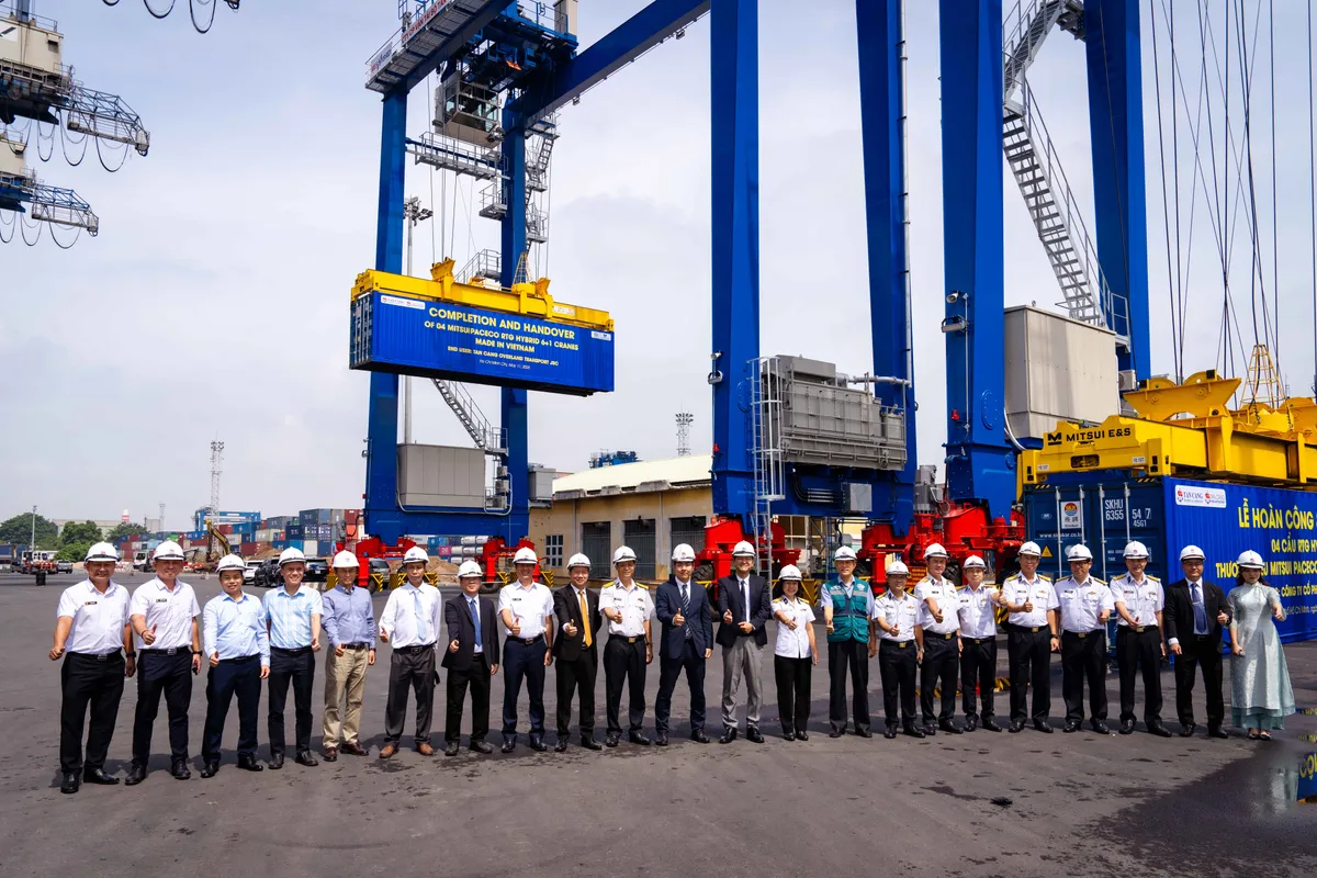 Tân Cảng Cát Lái tiếp nhận 4 cẩu RTG Hybrid góp phần hiện đại hóa và xanh hóa cảng biển - Ảnh 4.