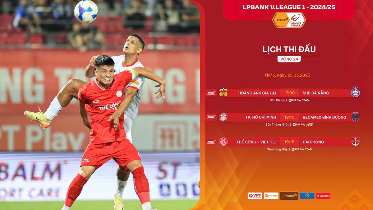 Lịch thi đấu vòng 24 V.League | SHB Đà Nẵng có giành quyền tự quyết? - Ảnh 1.