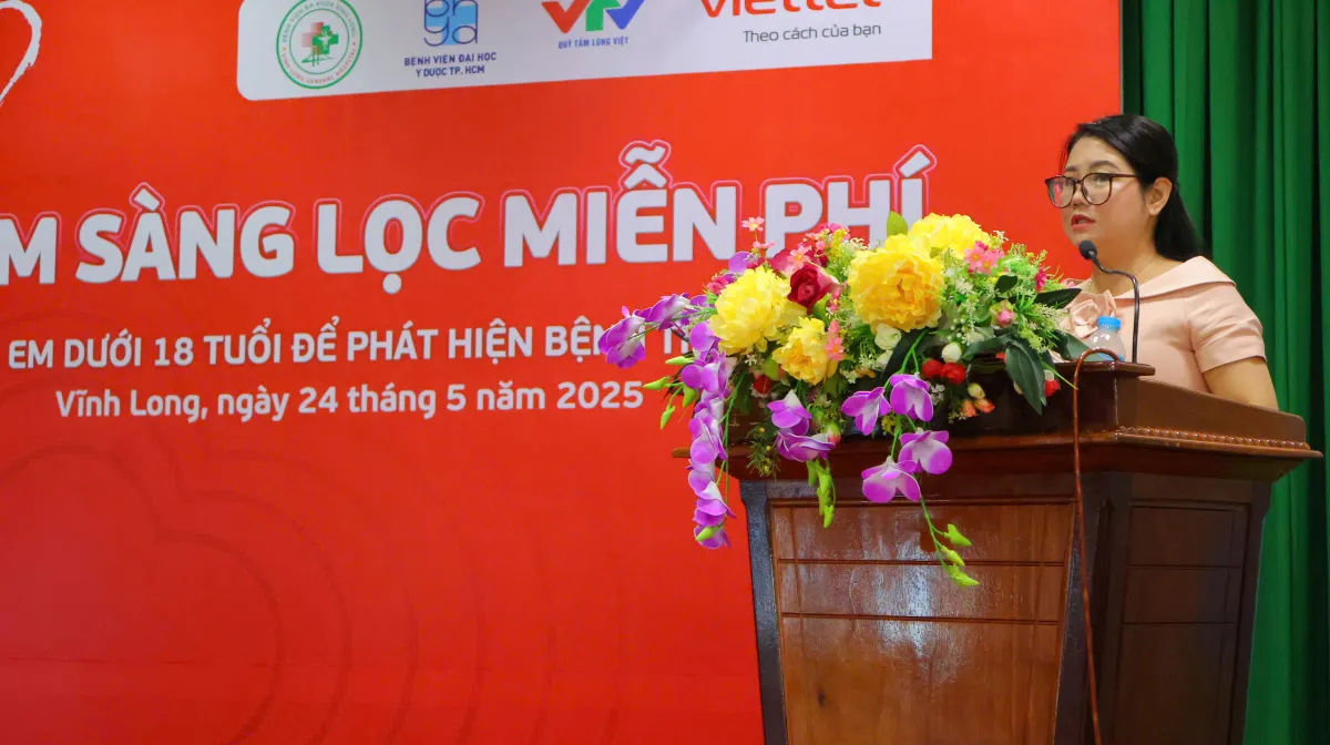 Chương trình “Trái tim cho em” tổ chức khám sàng lọc bệnh tim bẩm sinh tại tỉnh Vĩnh Long - Ảnh 1.