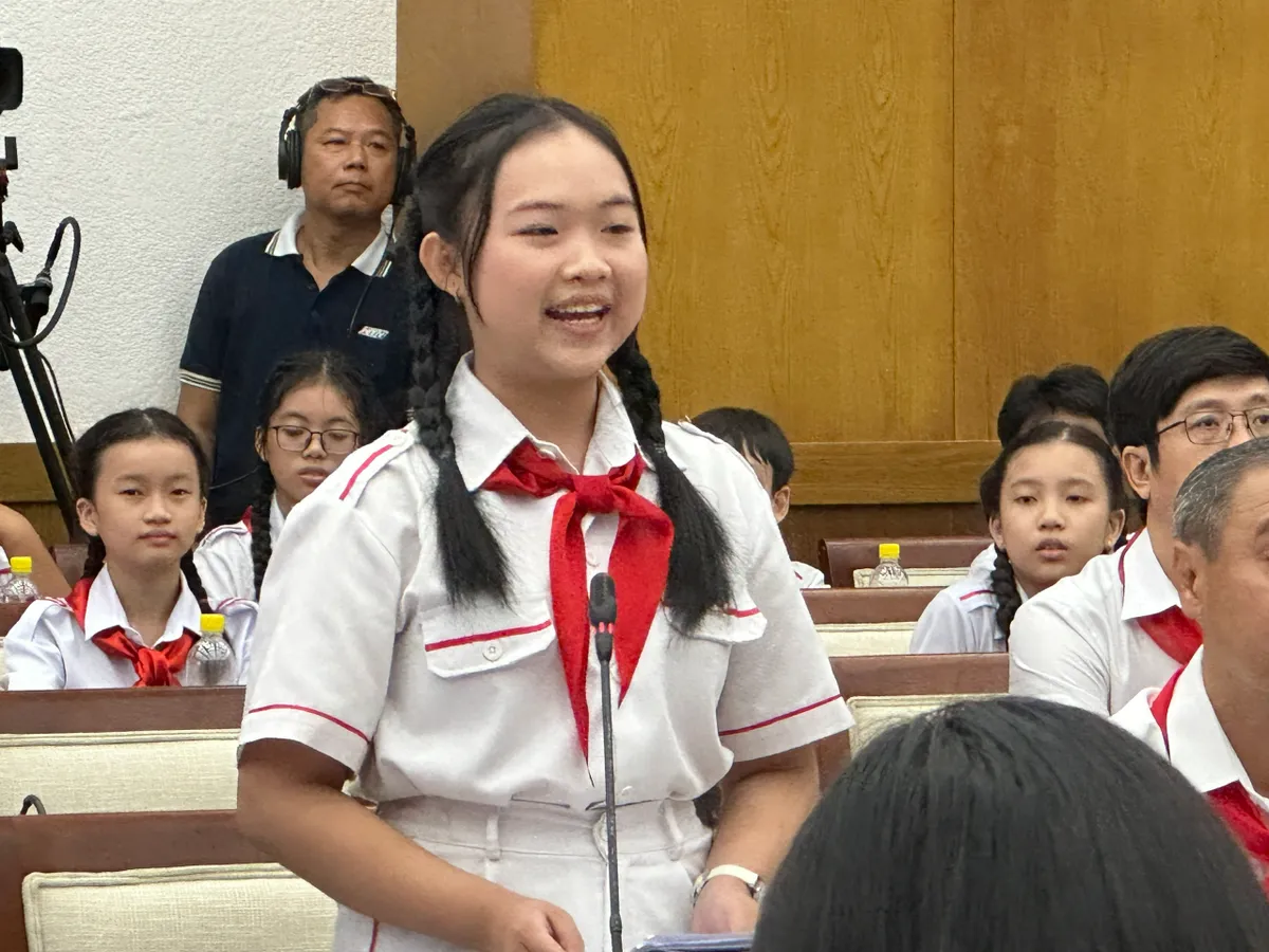Thiếu nhi gửi gắm ước mơ đến lãnh đạo TP Hồ Chí Minh - Ảnh 5.
