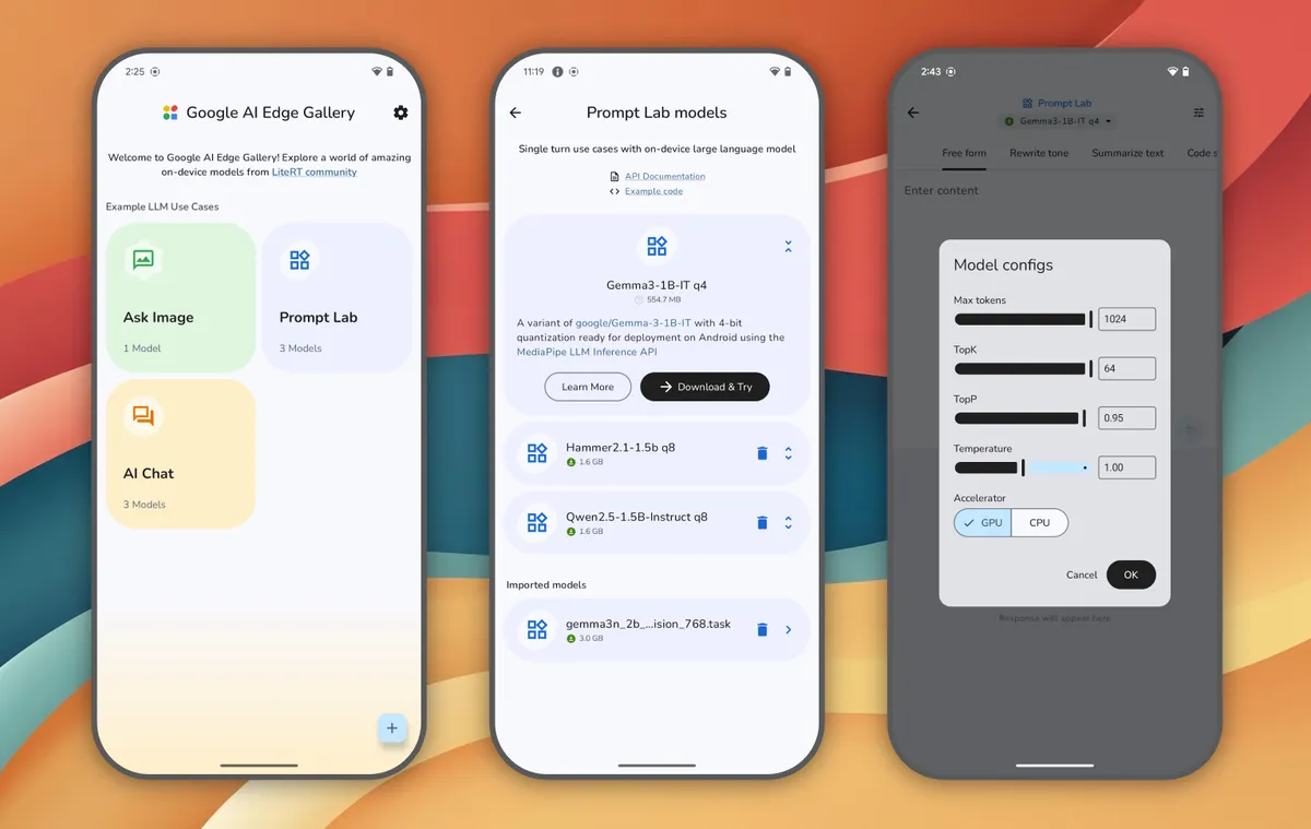 Google âm thầm phát hành ứng dụng cho phép chạy mô hình AI trực tiếp trên điện thoại, không cần Internet - Ảnh 1.