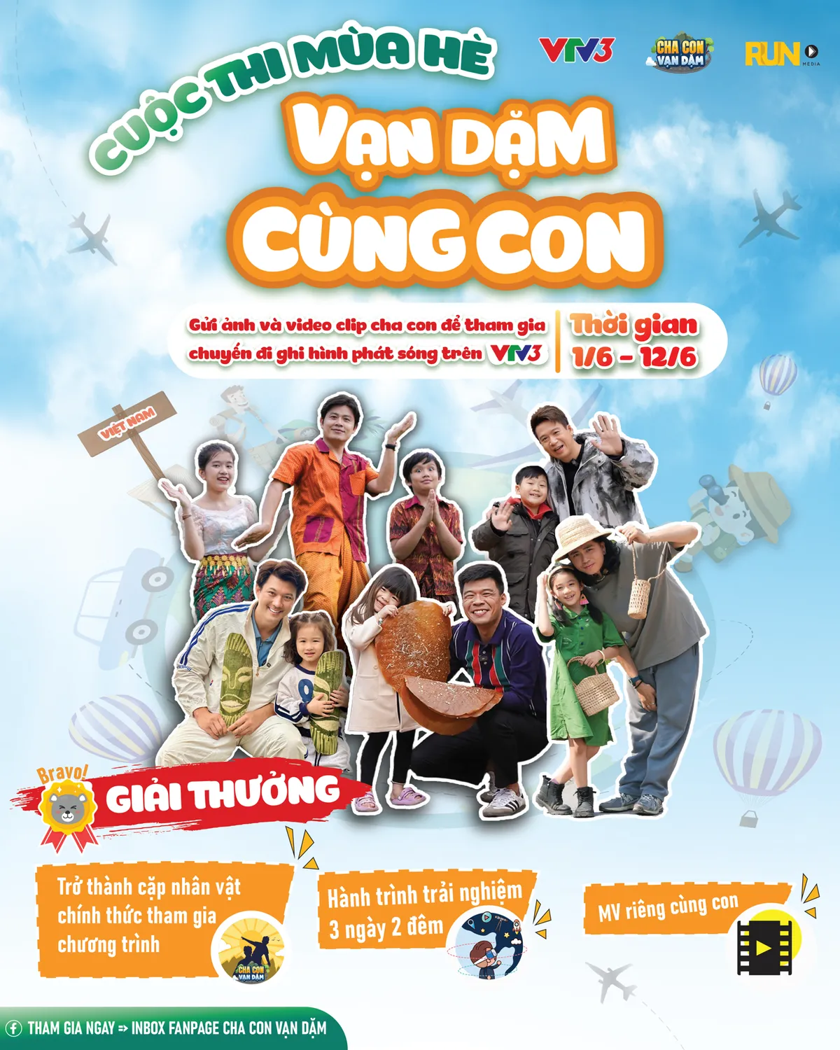 Cơ hội tham gia chương trình Vạn dặm cùng con - Ảnh 1. Cơ hội tham gia chương trình Vạn dặm cùng con - Ảnh 1.