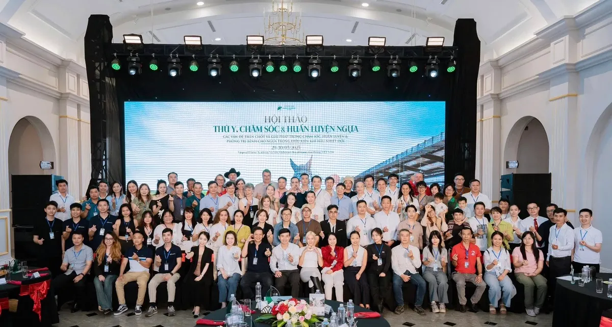 Hơn 100 chuyên gia hàng đầu dự Hội thảo ngành ngựa tại Học viện Cưỡi ngựa Vinpearl Vũ Yên - Ảnh 1.