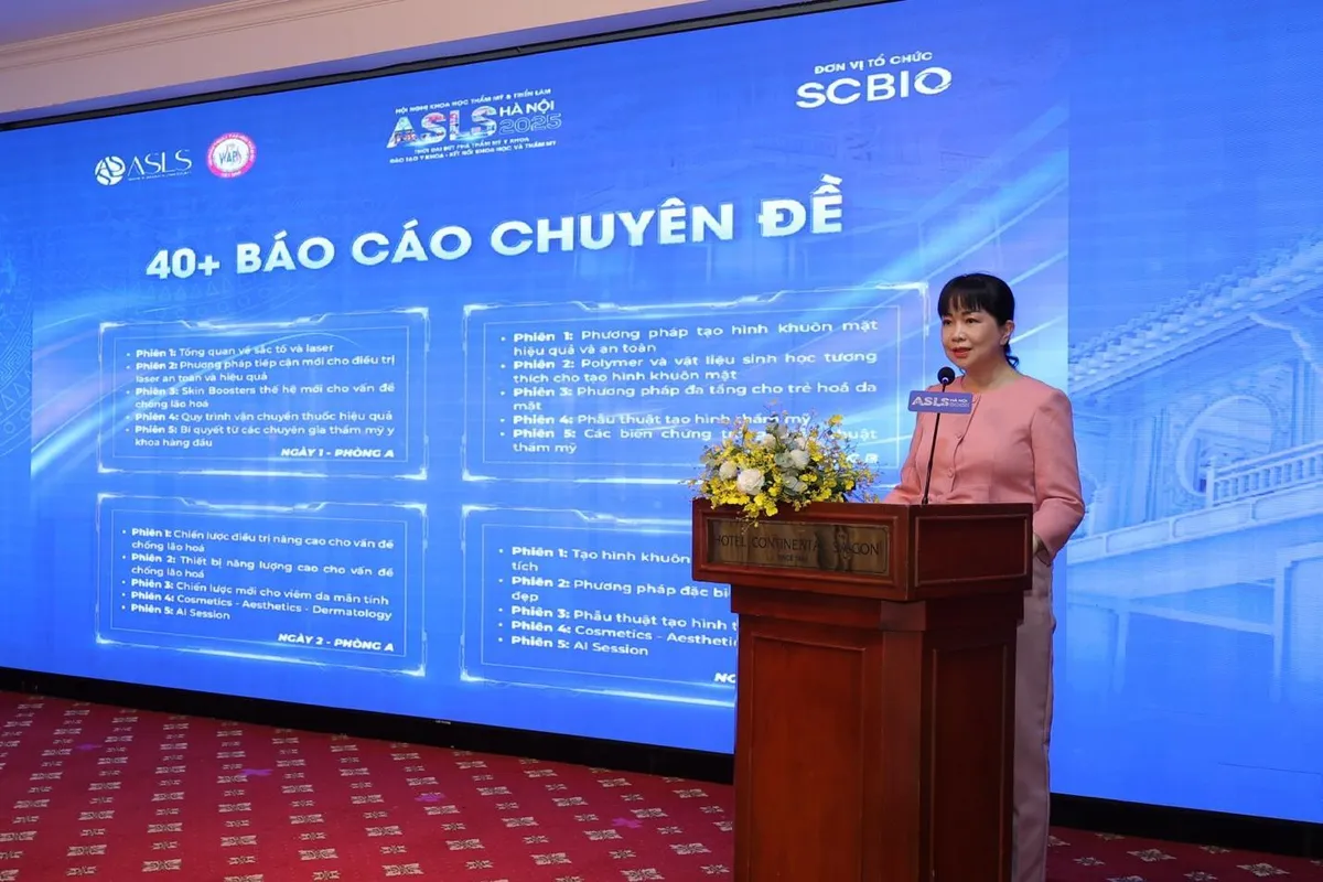 Hội nghị khoa học Thẩm mỹ & Triển lãm ASLS – VSAP Hà Nội 2025 - Ảnh 2.