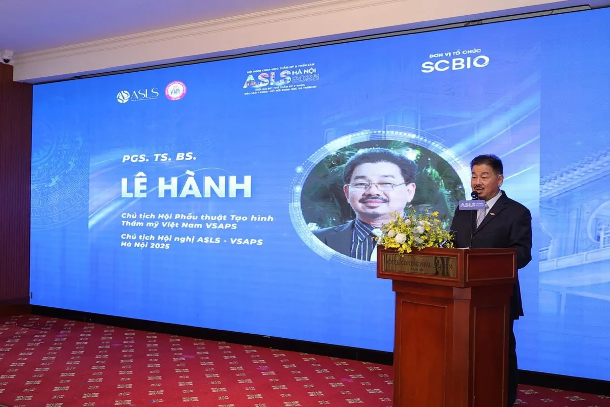 Hội nghị khoa học Thẩm mỹ & Triển lãm ASLS – VSAP Hà Nội 2025 - Ảnh 1.