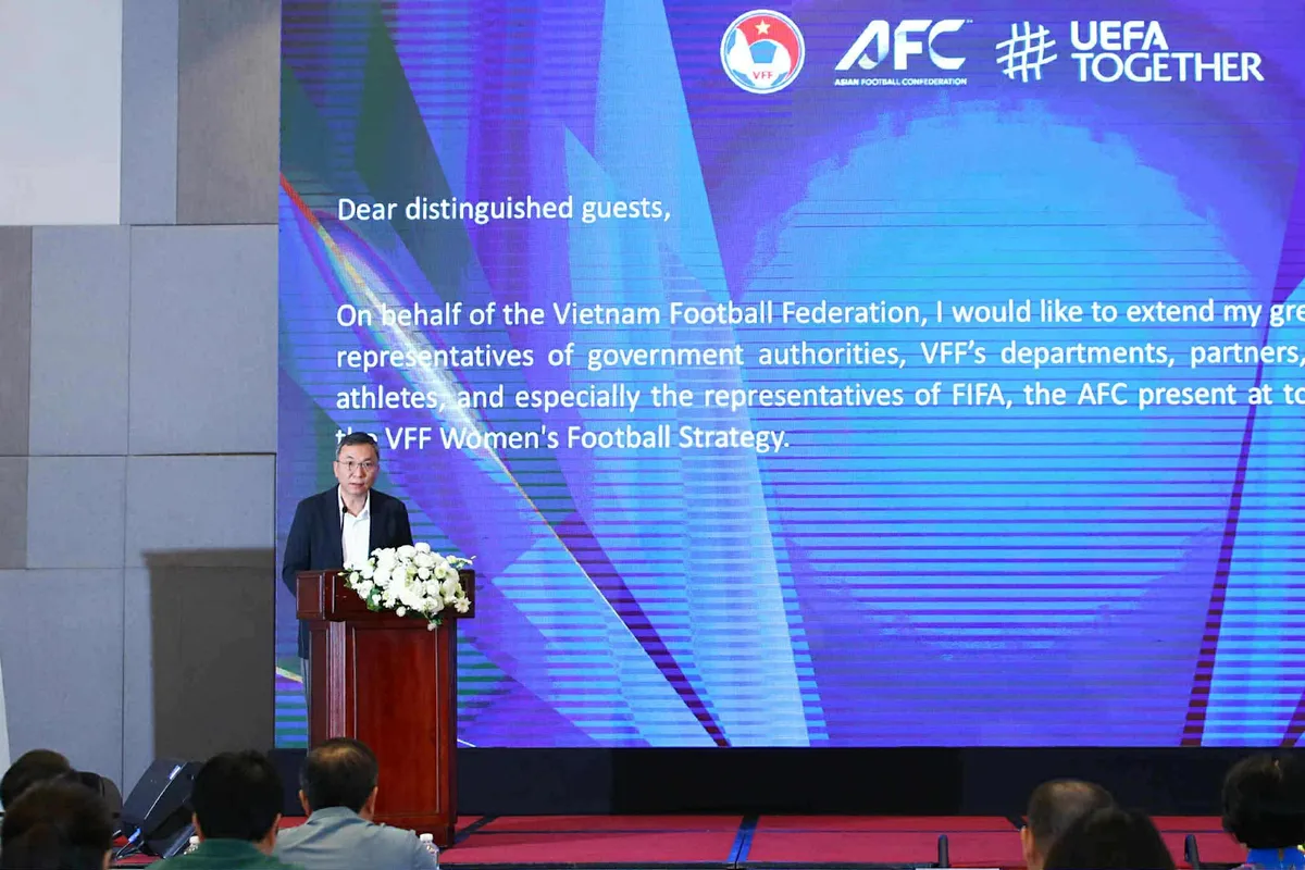 Đặt mục tiêu nâng số đội tham dự, phát trực tiếp toàn bộ các trận đấu VĐQG nữ từ 2027 - Ảnh 1.