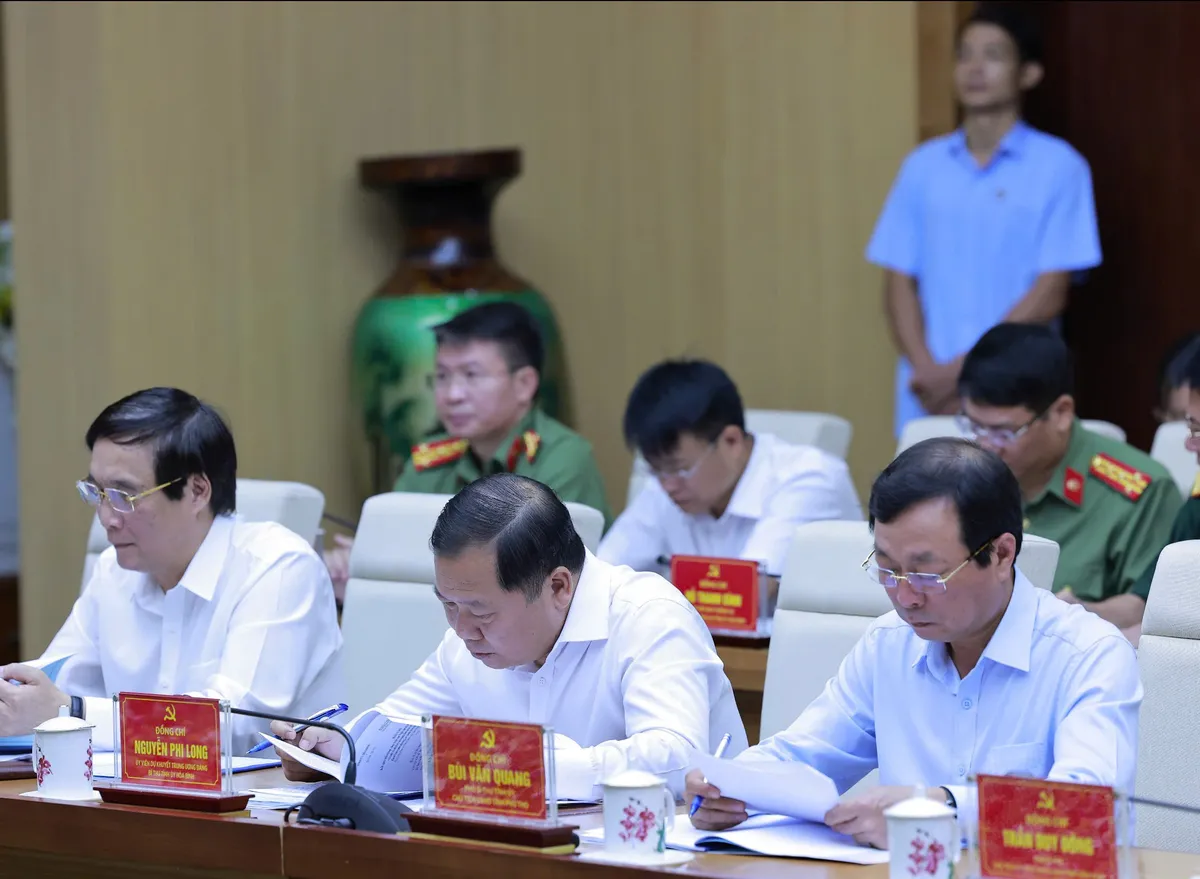 Tổng Bí thư Tô Lâm làm việc với Ban Thường vụ Tỉnh ủy Phú Thọ, Vĩnh Phúc và Hòa Bình - Ảnh 4. Tổng Bí thư Tô Lâm làm việc với Ban Thường vụ Tỉnh ủy Phú Thọ, Vĩnh Phúc và Hòa Bình - Ảnh 4.