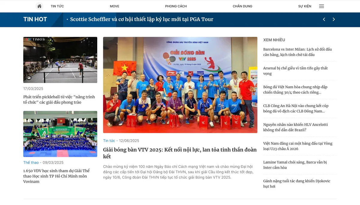Chuyên trang VTV Thể thao chính thức ra mắt - Ảnh 2.