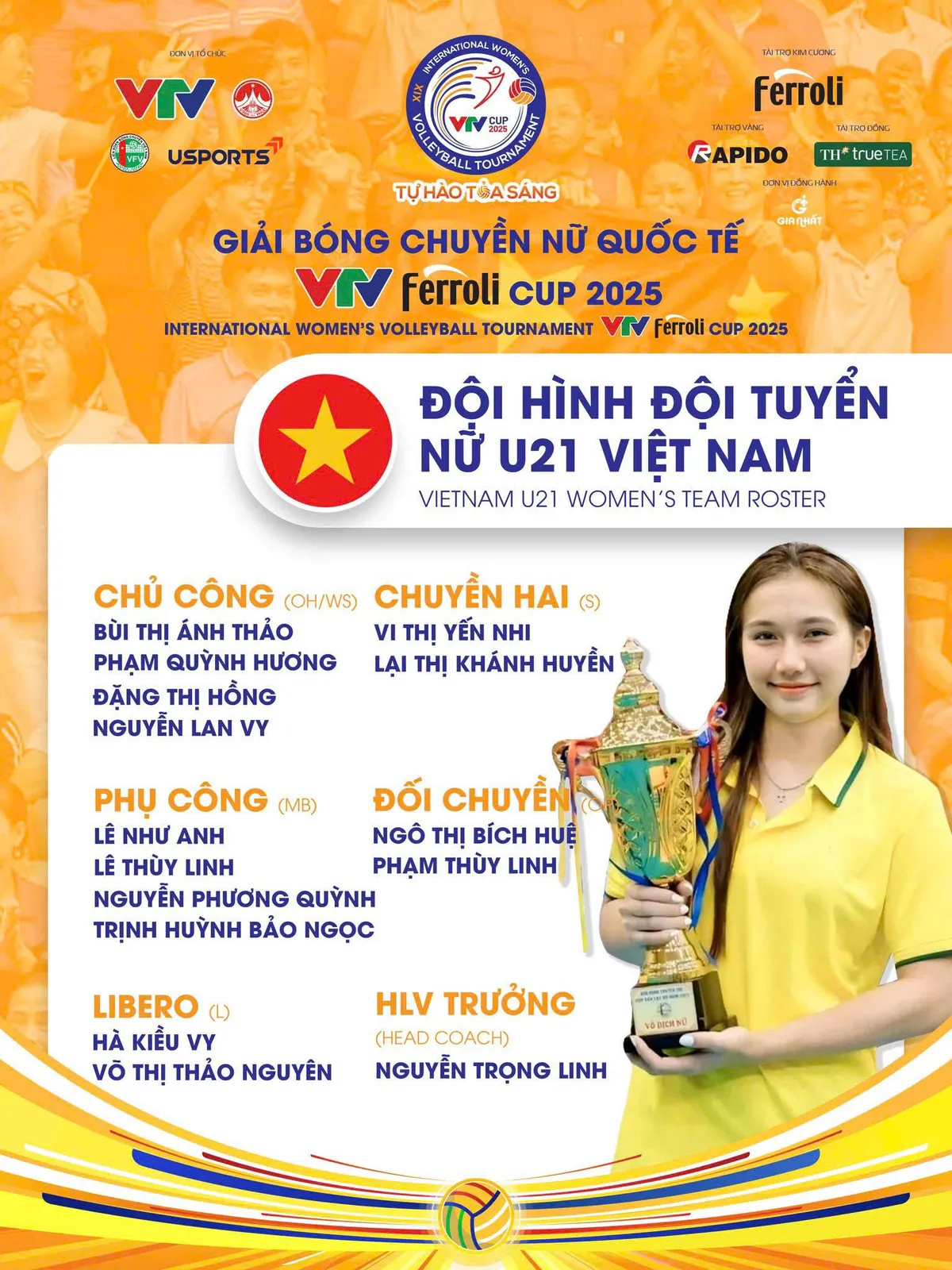 Đội trẻ Việt Nam thay đổi nhân sự "chiến thuật" cho VTV Ferroli Cup 2025- Ảnh 2. Đội trẻ Việt Nam thay đổi nhân sự "chiến thuật" cho VTV Ferroli Cup 2025- Ảnh 2.