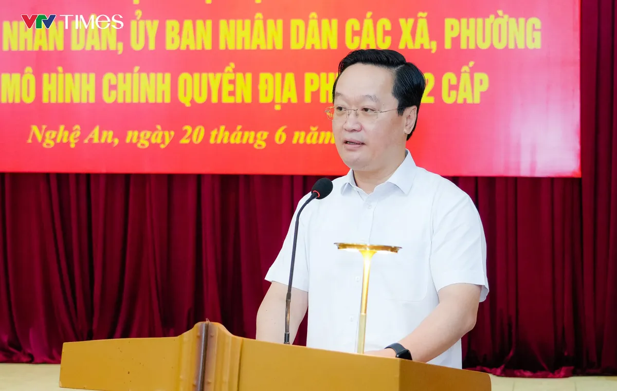 Nghệ An: Vận hành thử nghiệm hoạt động chính quyền địa phương 02 cấp - Ảnh 1.