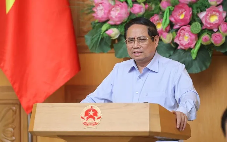 Thủ tướng Phạm Minh Chính chủ trì cuộc họp quán triệt, triển khai các chỉ đạo của Bộ Chính trị, Tổng Bí thư Tô Lâm về việc tập trung các nhiệm vụ trọng tâm để triển khai mô hình tổ chức chính quyền địa phương 2 cấp từ ngày 1/7/2025 - Ảnh: VGP