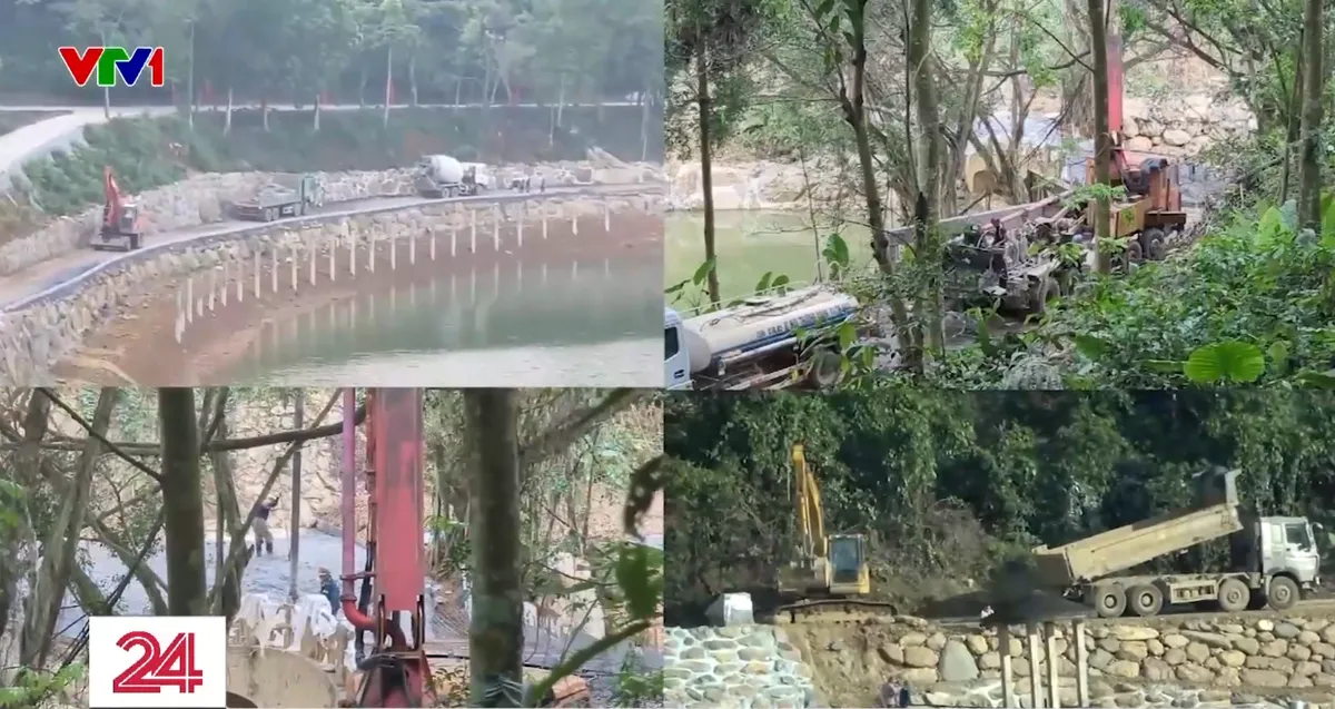 Nhộn nhịp máy móc thi công tại khu sinh thái Vườn Quốc gia Ba Vì - Ảnh 2.