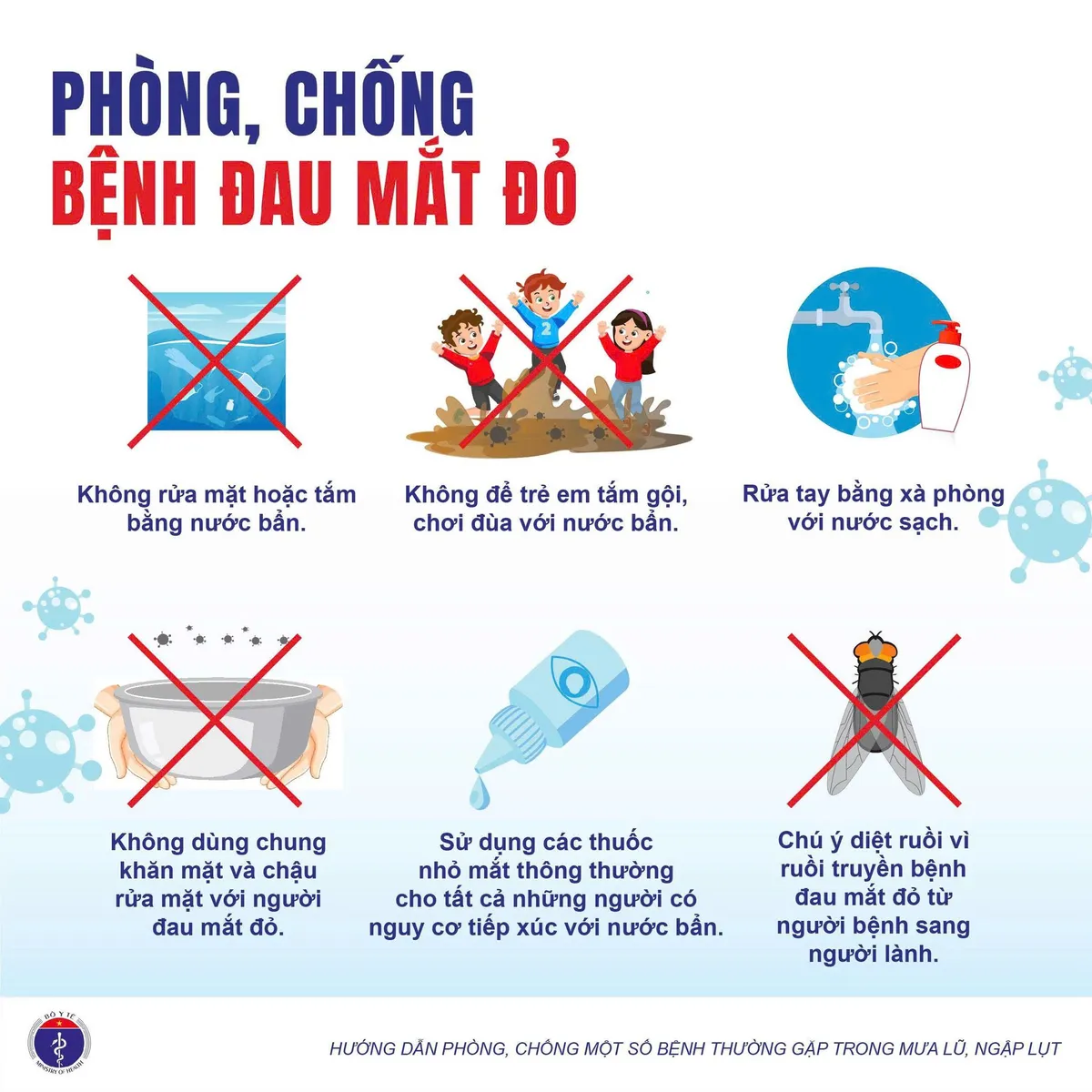 Khuyến cáo phòng, chống một số bệnh thường gặp trong mùa mưa lũ, ngập lụt - Ảnh 6.