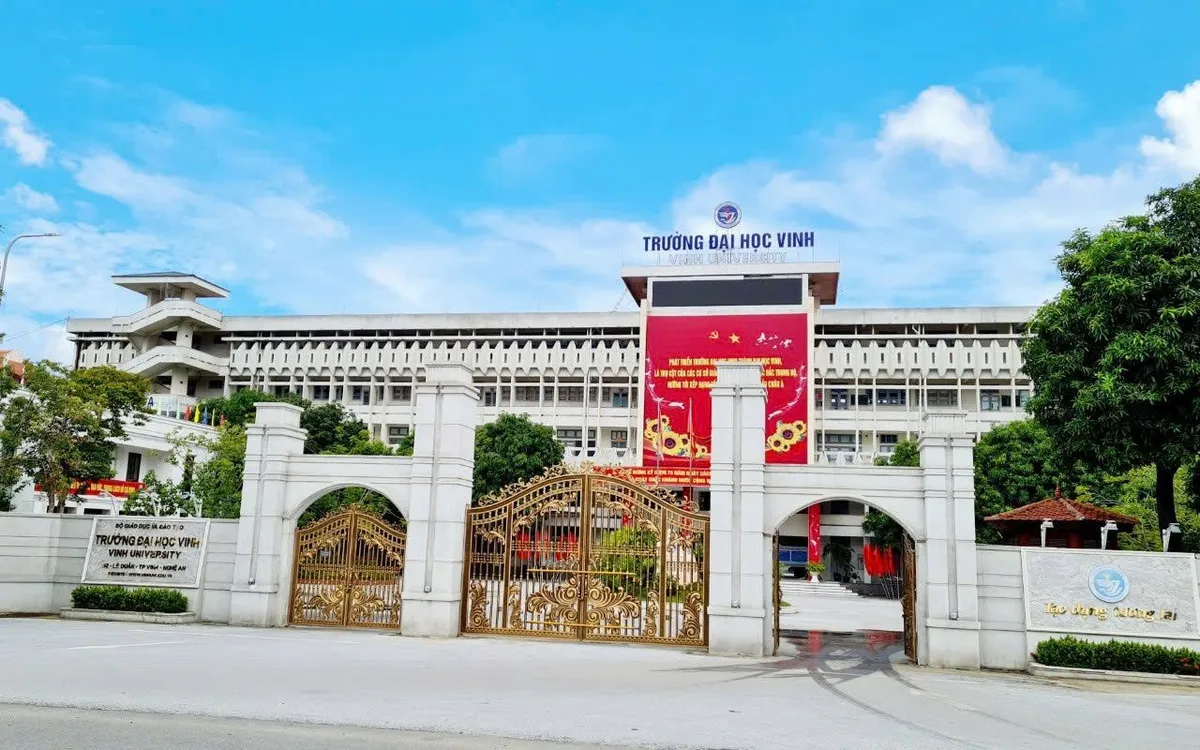 Trường Đại học Vinh nơi xảy ra vụ việc. Ảnh Ngọc Quân.