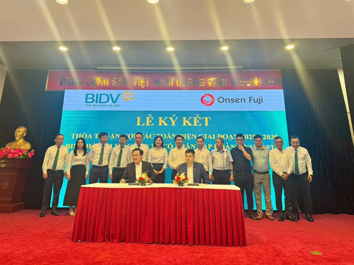 Onsen Fuji v&agrave; BIDV k&yacute; kết hợp t&aacute;c chiến lược, đồng h&agrave;nh x&acirc;y dựng hệ sinh th&aacute;i sống bền vững - Ảnh 1.