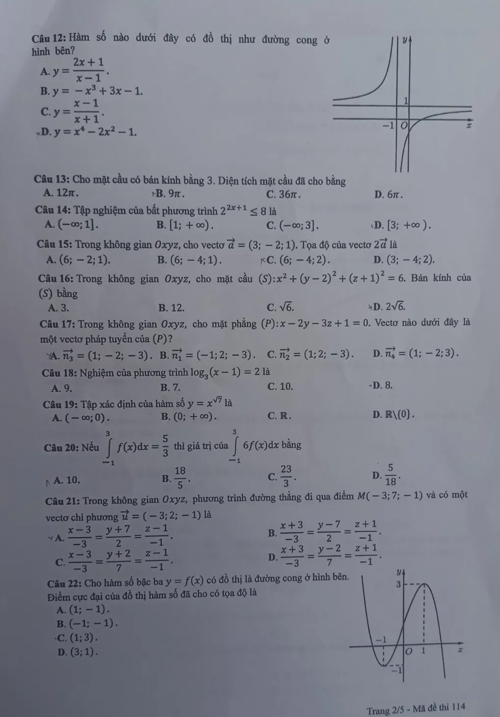 Đề thi Toán tốt nghiệp THPT 2025 - Ảnh 6.