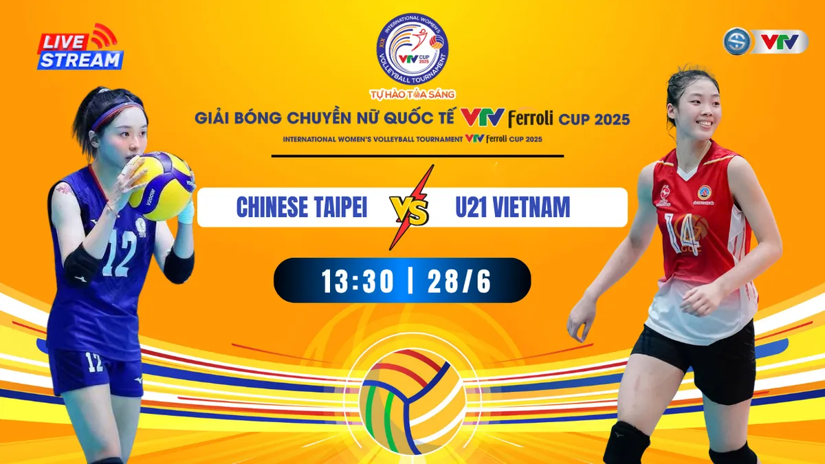 Lịch thi đấu và trực tiếp VTV Ferroli Cup 2025 ngày khai mạc, 28/6: Chờ chiến thắng của ĐT Việt Nam
- Ảnh 1.