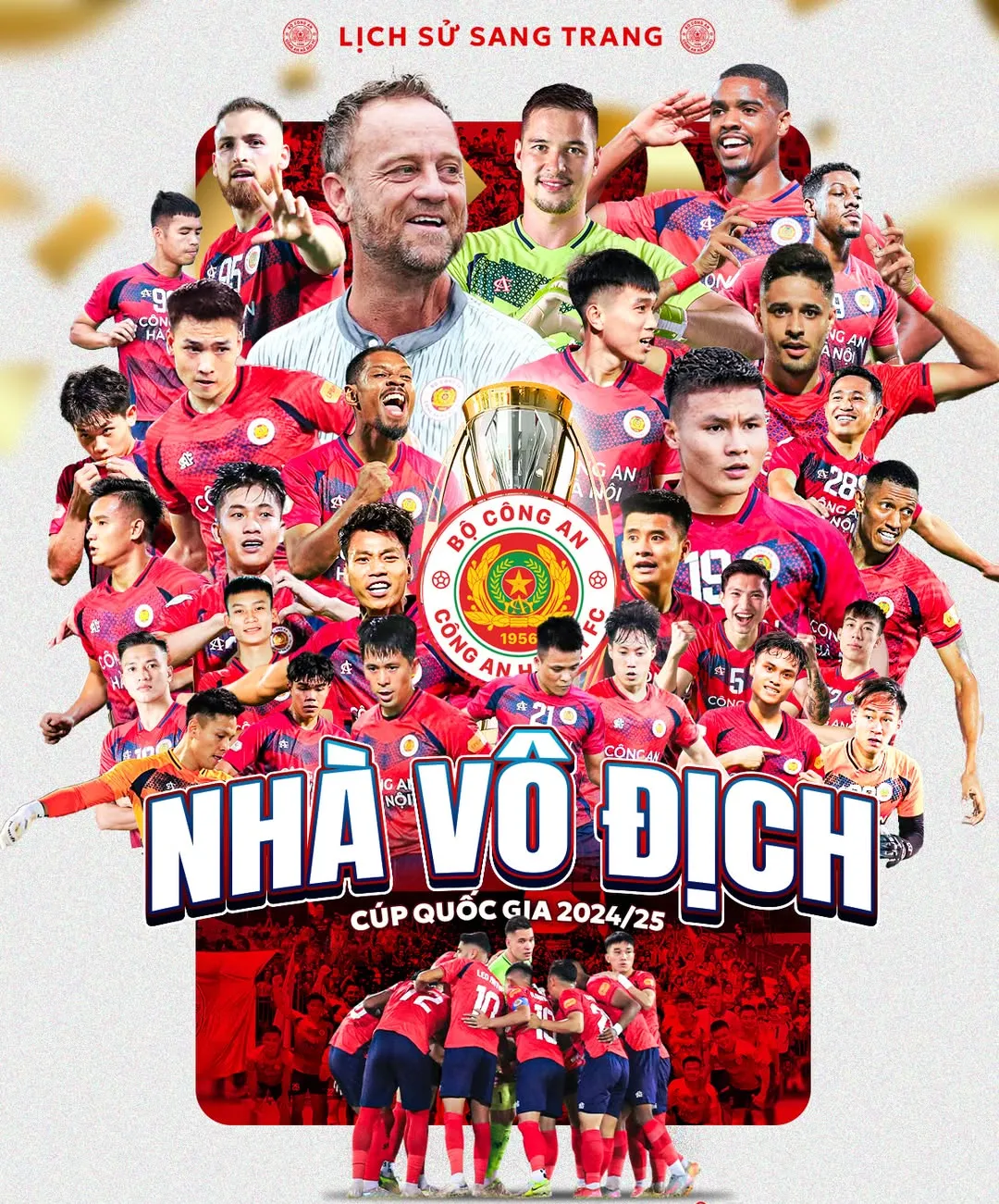 Thắng "huỷ diệt" tr&ecirc;n s&acirc;n Vinh, CAHN gi&agrave;nh C&uacute;p Quốc gia 2025- Ảnh 1.