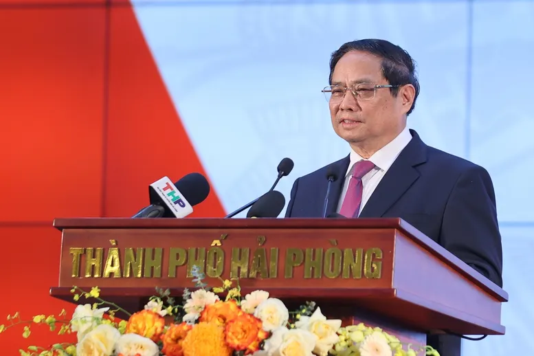 Thủ tướng: Hải Phòng (mới) gương mẫu, đi đầu xây dựng thành phố XHCN trong kỷ nguyên mới - Ảnh 4.