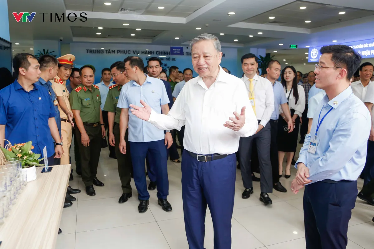 Tổng Bí thư Tô Lâm kiểm tra hoạt động của chính quyền địa phương hai cấp tại Hà Nội - Ảnh 5.