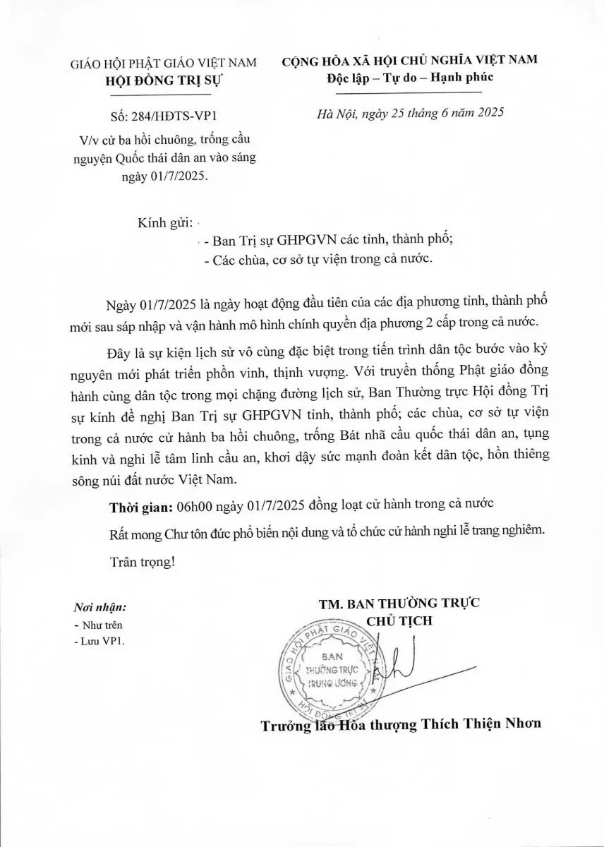 Các chùa trên cả nước đồng loạt cử 3 hồi chuông, trống Bát nhã - Ảnh 4.
