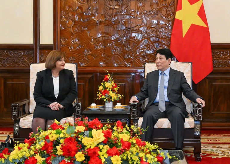 Chủ tịch nước Lương Cường tiếp Đại sứ Ai Cập đến chào từ biệt - Ảnh 2.