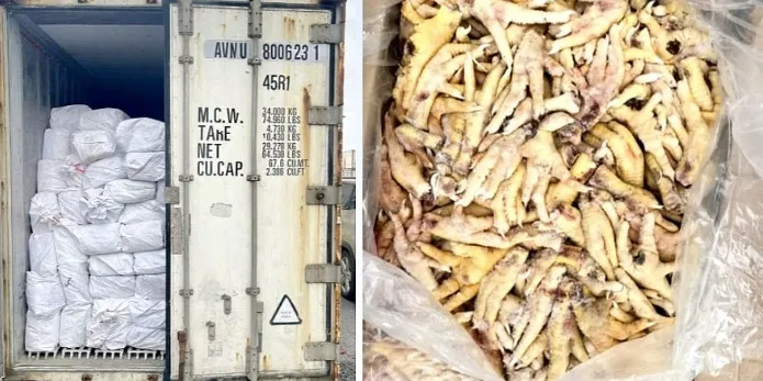Khởi tố vụ án xuất khống 1.400 tấn nguyên liệu thực phẩm chân gà đông lạnh - Ảnh 1.