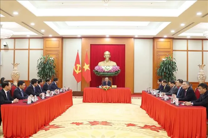 Tổng Bí thư Tô Lâm và Tổng thống Hoa Kỳ Donald Trump điện đàm - Ảnh 1.