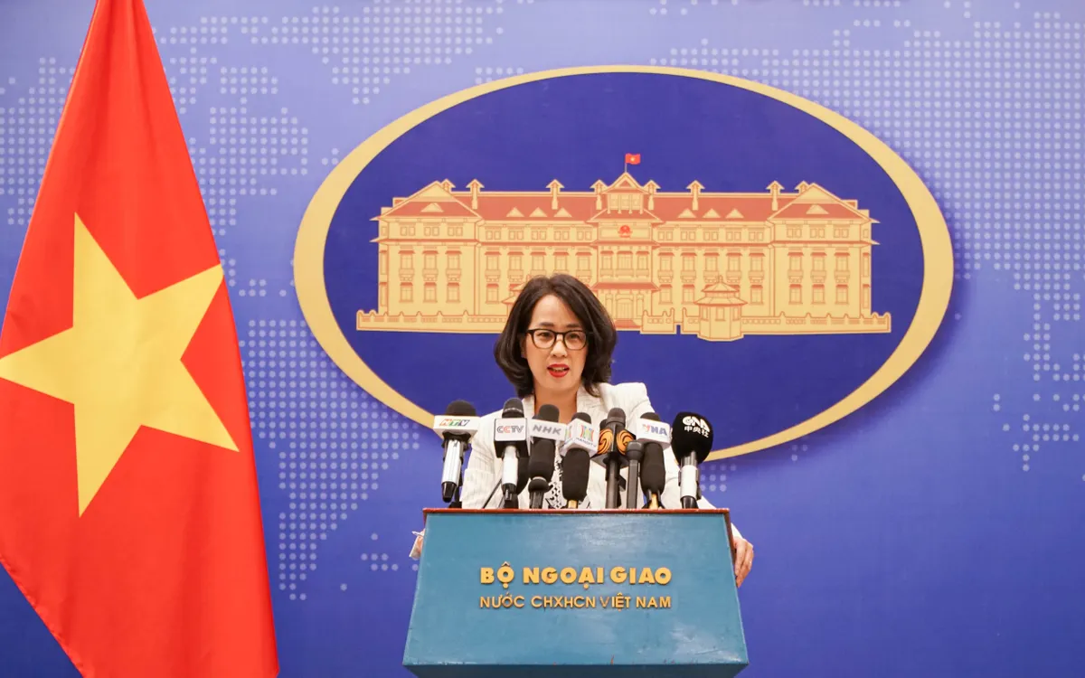 Người phát ngôn Bộ Ngoại giao Phạm Thu Hằng. Ảnh: Việt Linh Người phát ngôn Bộ Ngoại giao Phạm Thu Hằng. Ảnh: Việt Linh